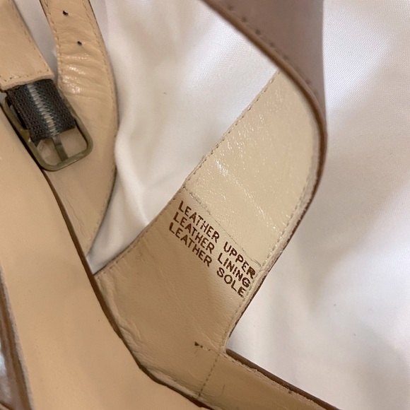 Le Château brown leather strap platform heels s 6 - Picture 5 of 6